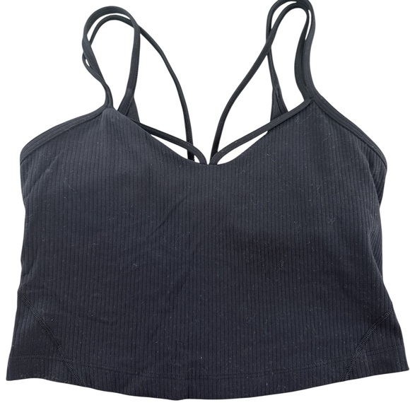Lululemon Align Strappy Ribbed Tank Top Black Size 4 - Picture 2 of 7